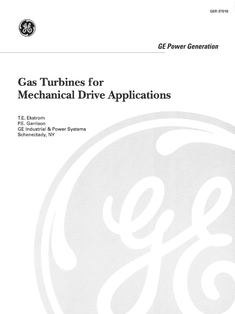 GE Gas Turbine For Mechanical Aplication PDF