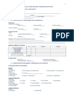 Pauta Evaluación Fonoaudiológica