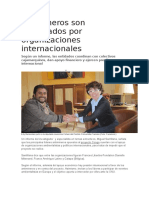 Antimineros Son Financiados Por Organizaciones Internacionales