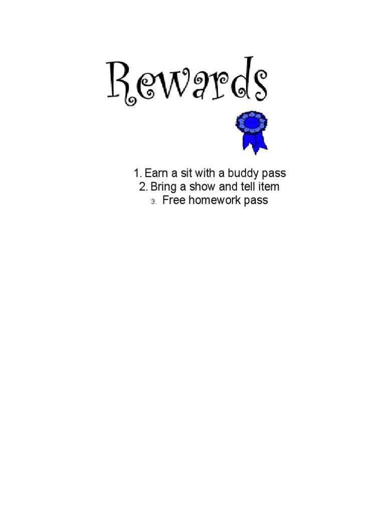 Fun Classroom Incentives Ideas | PDF