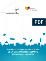 Instructivo para La Aplicacion de La Evaluacion Estudiantil 22 07 2016