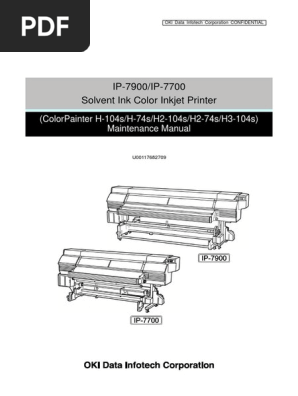 Ip 7900 Ip 7700 Seiko Colorpainter Manual Printer Computing Power Supply