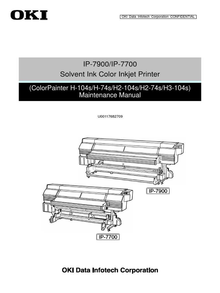 IP-7900 - IP-7700 Seiko Colorpainter Manual | PDF | Printer (Computing) |  Power Supply