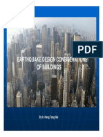 Earthquake Design Considerations of Buildings: by Ir. Heng Tang Hai