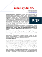 Sobre La Ley Del 8%