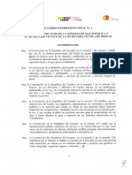 Acuerdo Interinstitucional No. 1 PDF