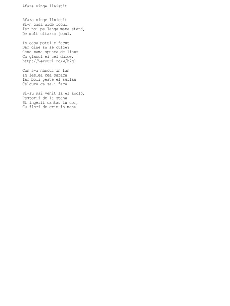 Afara Ninge Linistit | PDF
