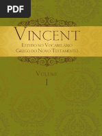 Vincent - Vol. 01 - Estudo No Vocabulário Grego No Novo Testamento