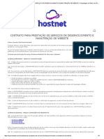 Contrato para Prestação de Serviços de Desenvolvimento e Manutenção de Website Hospedagem de Sites Com Domínio Grátis - Hostnet