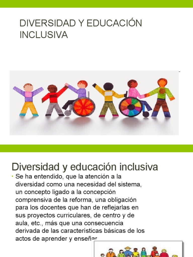 Diversidad y Educación Inclusiva | PDF | Invalidez | Aprendizaje