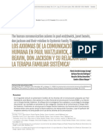 Axiomas de La Comunicacion Humana. Terapia Sistemica PDF