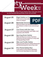 Safety Week Flyer