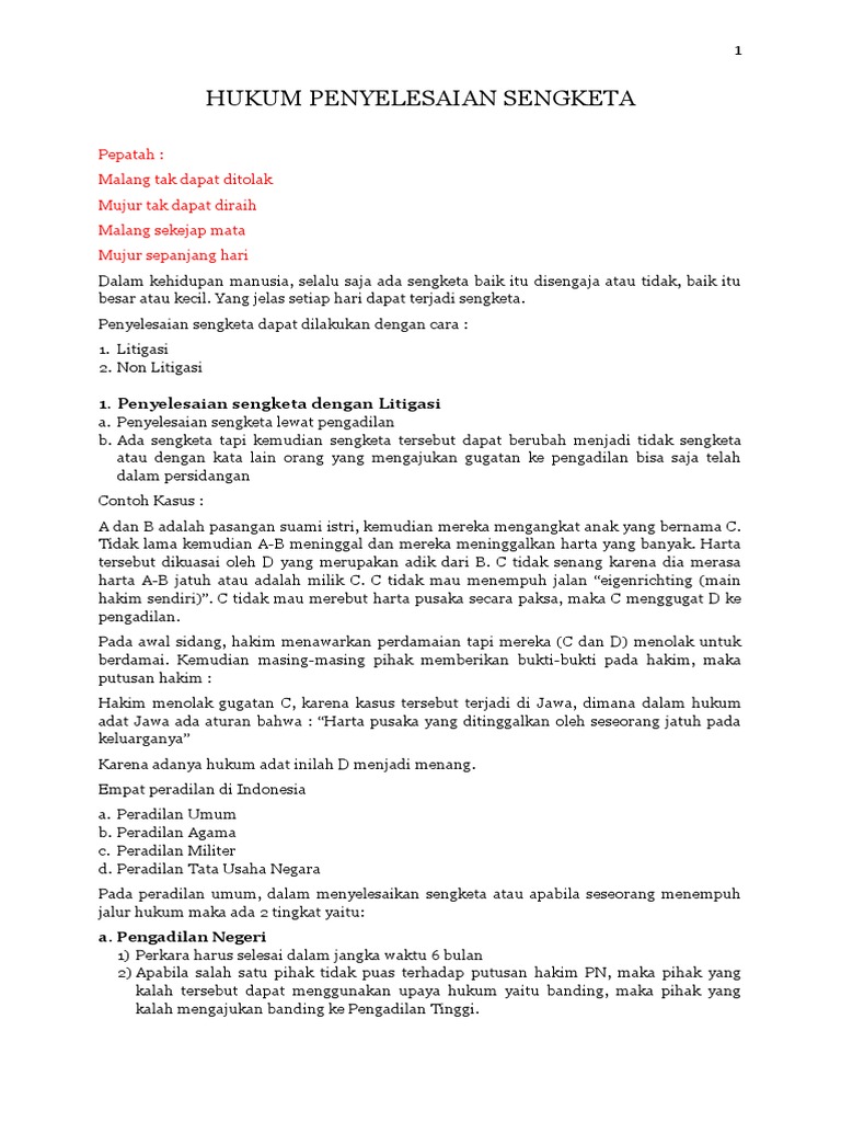 Contoh Kasus Hukum Dagang Dan Penyelesaiannya Barisan Contoh