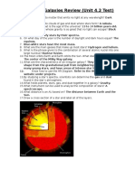 Stars and Galaxies Unit 4 2 Test Review