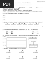 Evaluación de Matemática 1 Adecuación