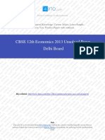 Econimics 2013 Unsolved Paper Delhi Board