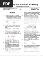 Narayana Medical Academy: Physics