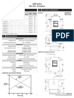 120 Series Electric Actuator: Selection Chart Outline & Dimensions