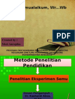 Ppt Eksperimen Semu