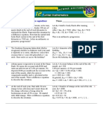 Worksheet 6.2 Difference Equations: Name