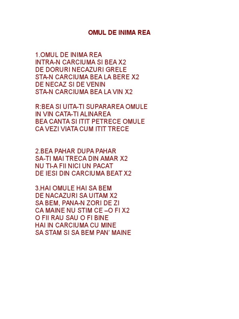 Omul de Inima Rea | PDF