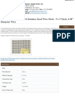 5304.080PL T 304StainlessSteelWireMesh 5x5Mesh 0.08DiameterWire