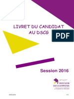 Livret Candidat DSCG 2016