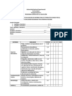 To para La Evaluacion de Informe Final de Trabajo de Grado