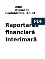 IAS 34. Raportarea Financiara Interimara