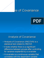 Analysis of Covariance