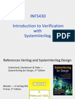 INF5430 Introduction To Verification With SV