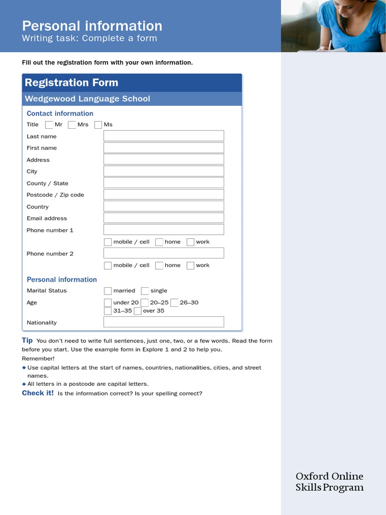 Wedgewood Language School Registration Form | PDF
