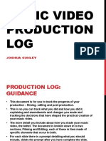 MV Production Log Template