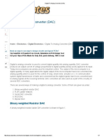 Digital To Analog Converter