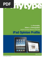 Download iPad Opinion Profile by MyType July 2010 by MyType SN34438276 doc pdf