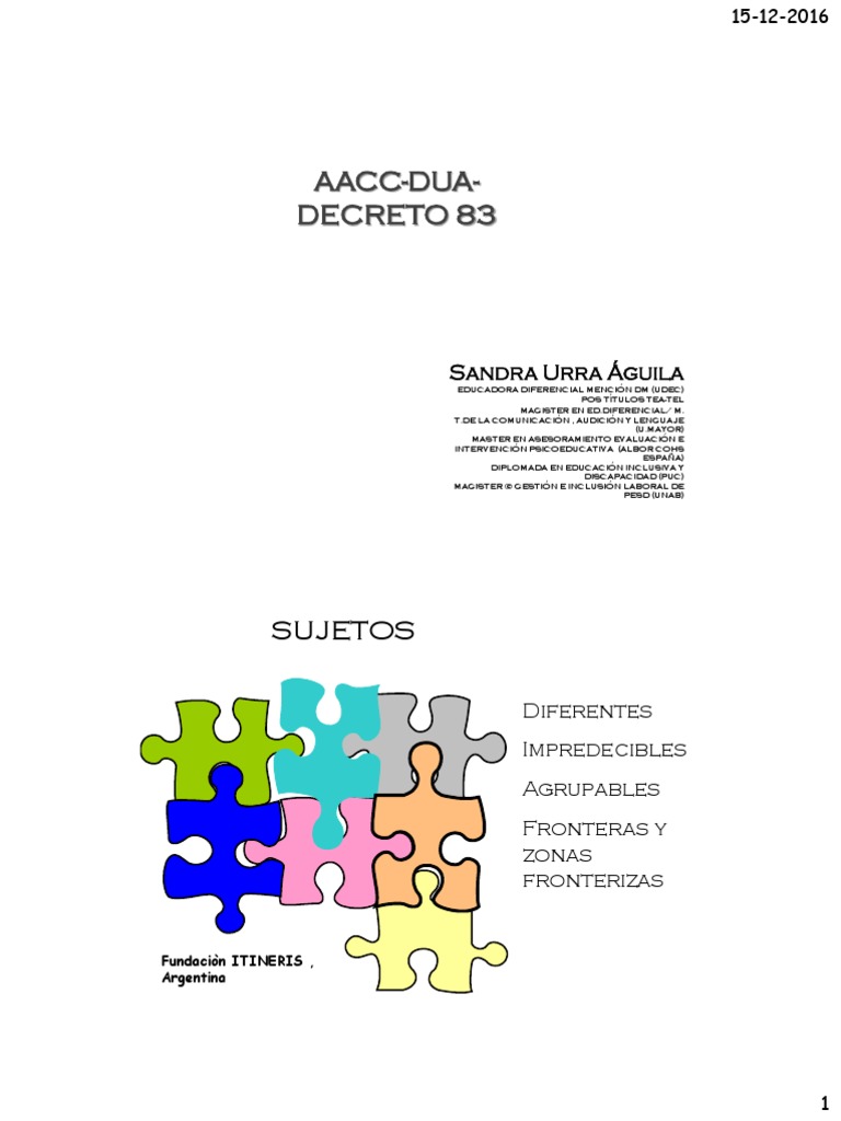 Educación Inclusiva y Diseño Universal | PDF | Plan de estudios ...