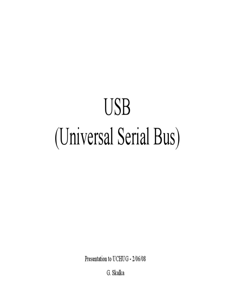 USB Presentation PDF | PDF | Technology & Engineering