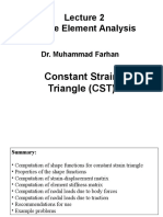 Finite Element Analysis: Constant Strain Triangle (CST)