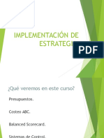 Implementacion de Estrategia