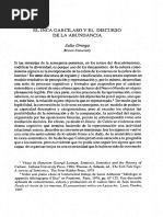 Ortega, El Discurso de La Abundancia