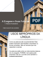 Power Point - A Exegese e Suas Falacias