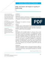 Dysphagia - Epidemiology, Risk Factors and Impact on Quality of Life – a Population-based Study