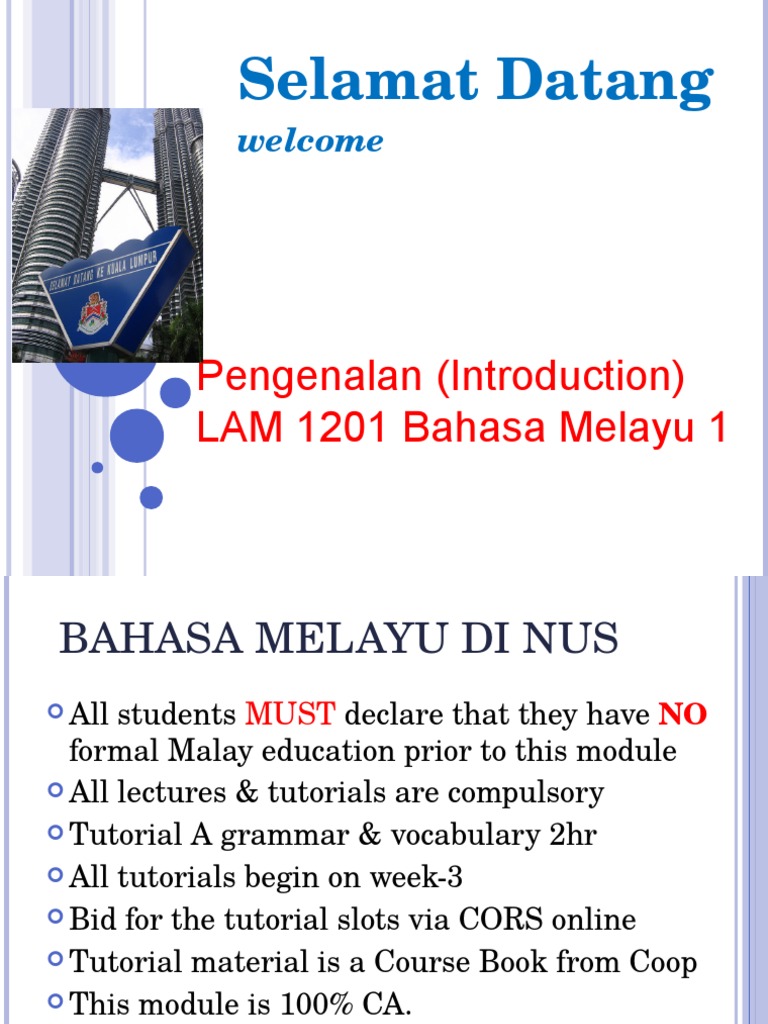 Introduction to Malay Language Course | PDF | Indonesian Language | Symbols