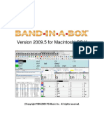 Band in A Box 2009 Mac Manual