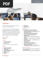 FortiGate I Course Description-Online