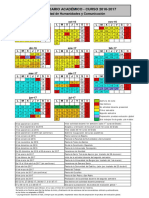 Calendario 2016-17 Fac. Hum y Com