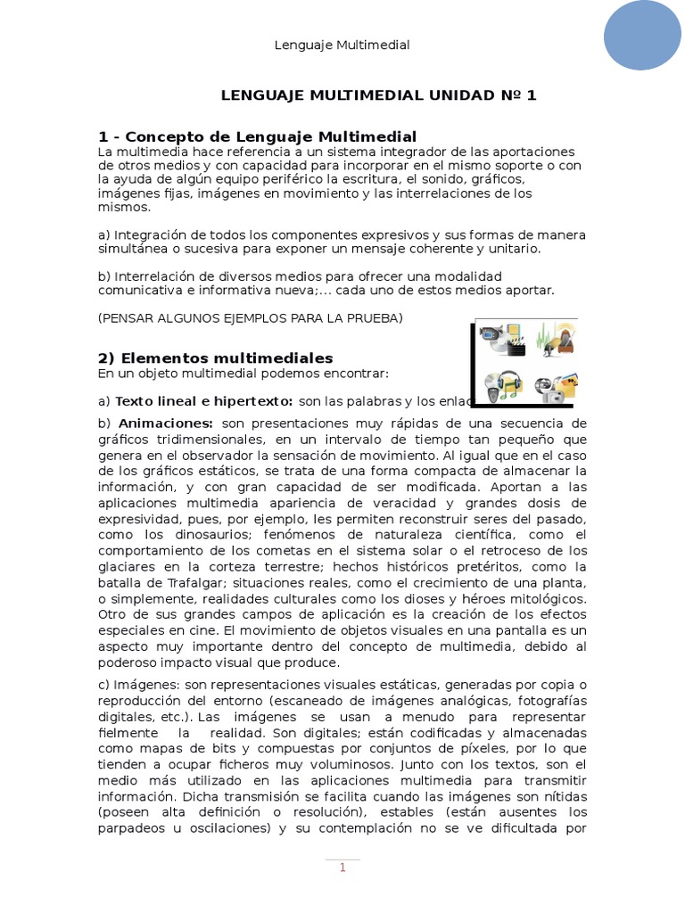 Introducción al Lenguaje Multimedial | PDF | Hipertexto | Interactividad