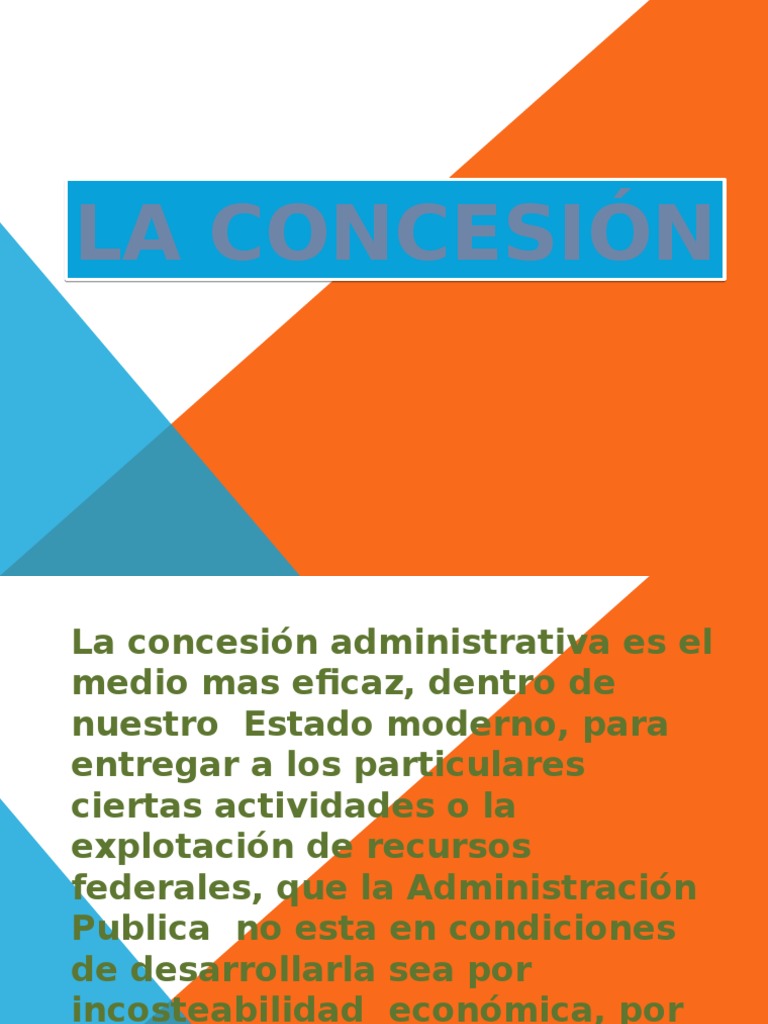 Concesion Admtiva | PDF | Estado (política) | Propiedad