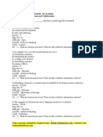 MIS Chapter 2 - Business Processes and Systems