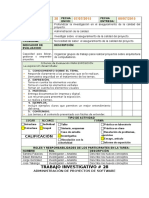 Aseguramiento de La Calidad Del Proyecto